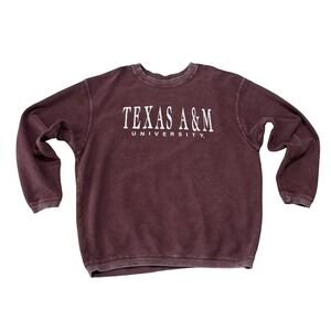 Chicka-d Women's Texas A&M‎ Faded Retro Style Sweatshirt Size Large 24 x 29